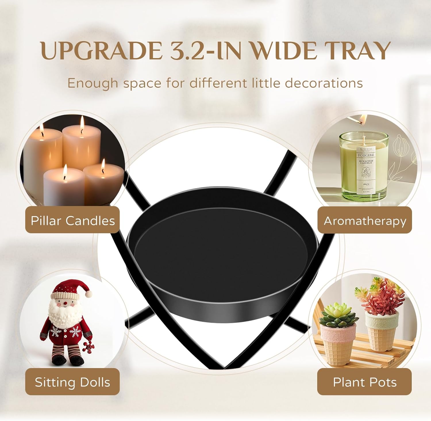 Candle Sconces Decorative Wall Art Set of 2 Black - Hurricane Candle Wall Sconce Decor Iron Two Candle Holders Modern Candle Sconces for Indoor Fireplace Kitchen Dining Room